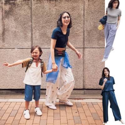 【帰省コーデ8選】「きれいめイージーパンツ」であるあるシーンが乗り切れる！