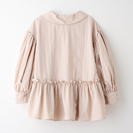 [THREE SQUARE]2WAYタフタロングスリーブブラウス　￥17,600