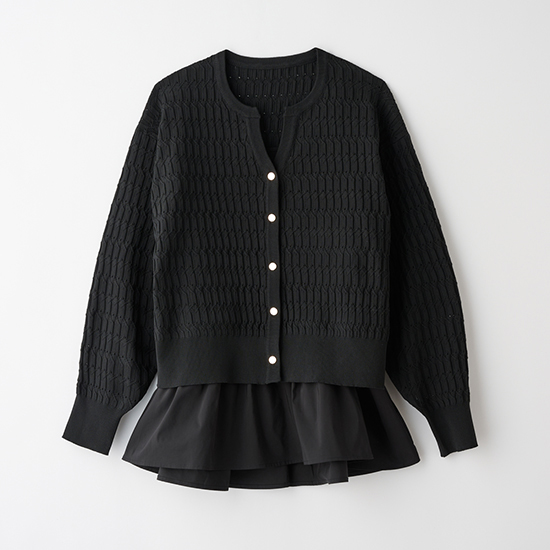 [Emma Taylor]キーネックカーディガン×キャミソールセット