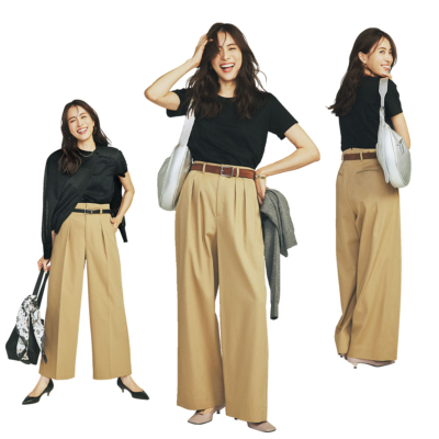 【チノパン】は“腰周り”で選ぶ！「黒T」合わせで即スタイルアップする正解シルエット