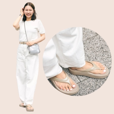 【ウーフォス×デニム】が秋雨に最強！抱っこのまま履ける「乳幼児ママ」のお助けコーデ