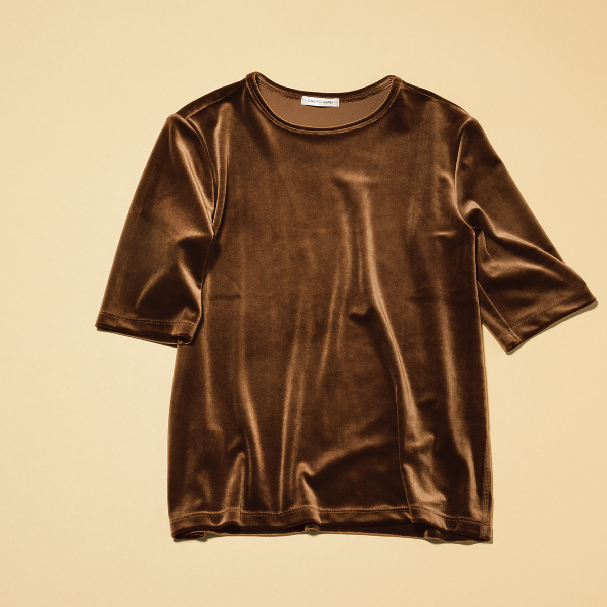 グレーコードのベロアTシャツ