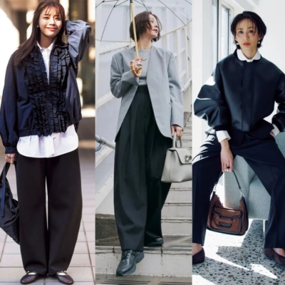 雨の日OK【黒パンツコーデ7選】地味になりすぎない＆キレイめにまとまる！