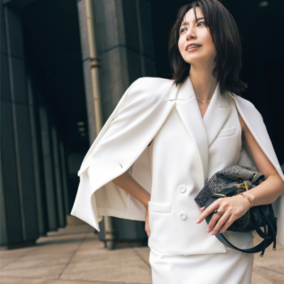 大人に「華やかジレ」のトレンド到来！“３ピース”で整うエグゼクティブな社交服３選