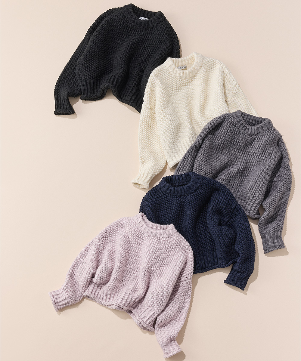 ローブブラン×VERY STOREのクロップドニットトップス