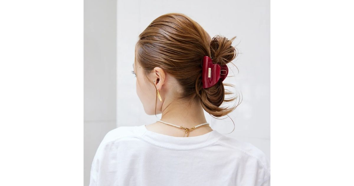 ヘアクリップの可愛い留め方