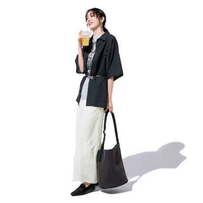 秋は【シャツ】をジャケット風に！ベルトマークで旬のオシャレを