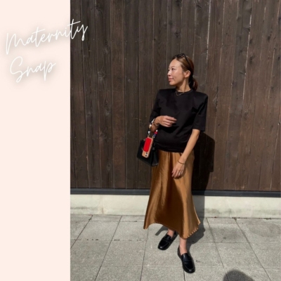 【妊娠9カ月】マタニティ後期に「PLSTのスカート」が使える！
